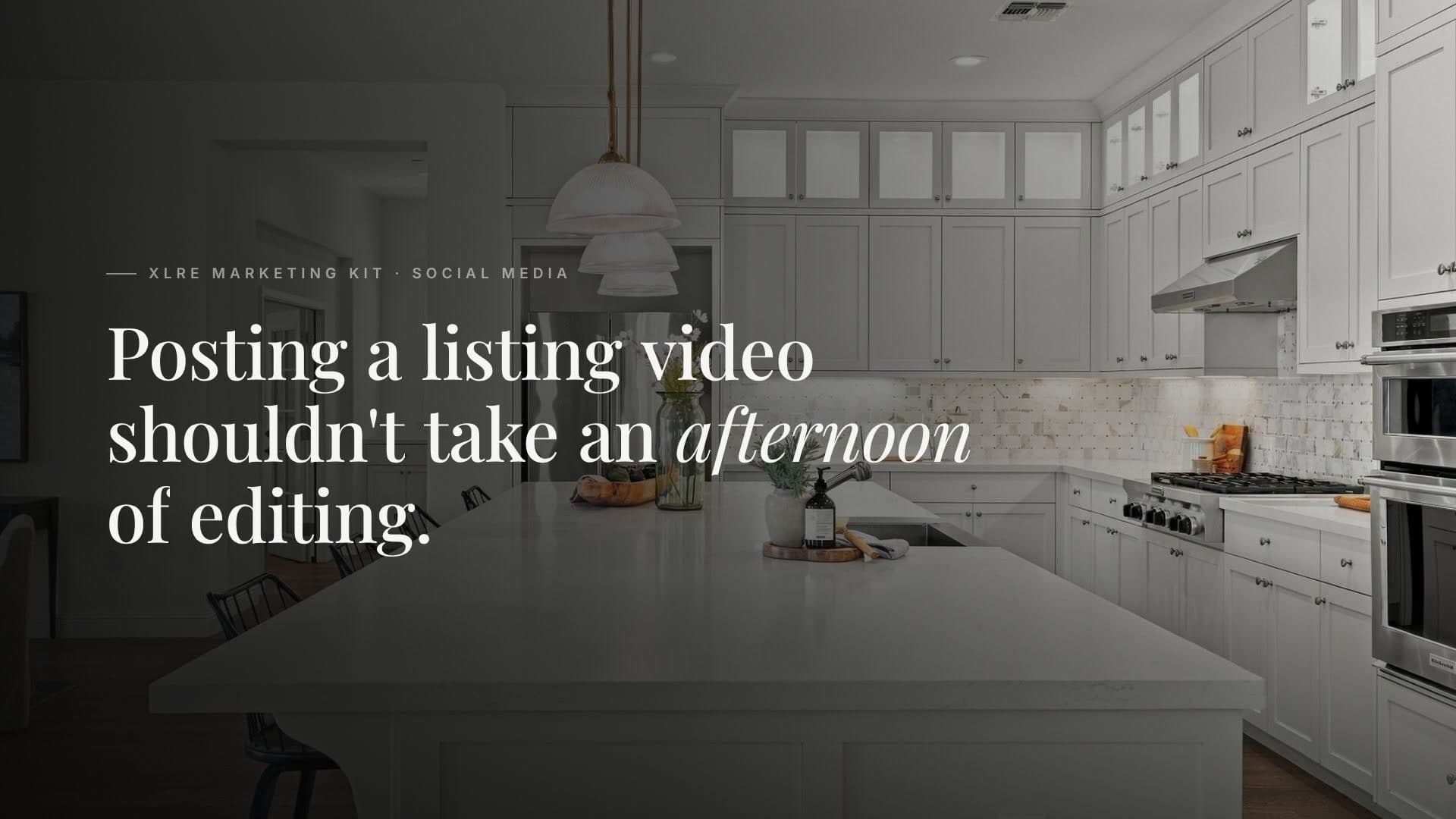 XLRE Social Media Video Creator — feature walkthrough