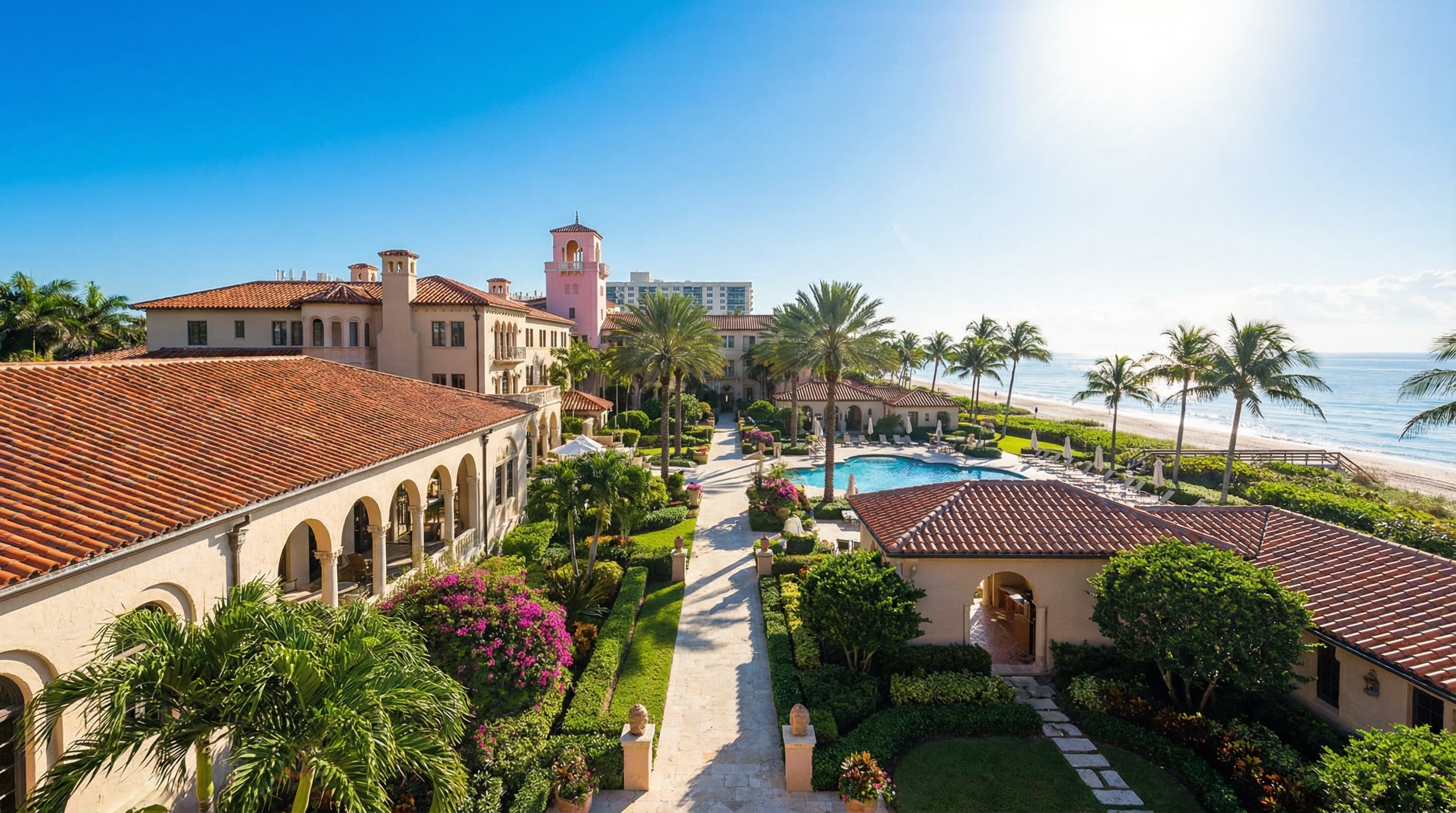 Boca Raton Florida Mediterranean estates with Royal Palm Yacht Club and Mizner Park luxury