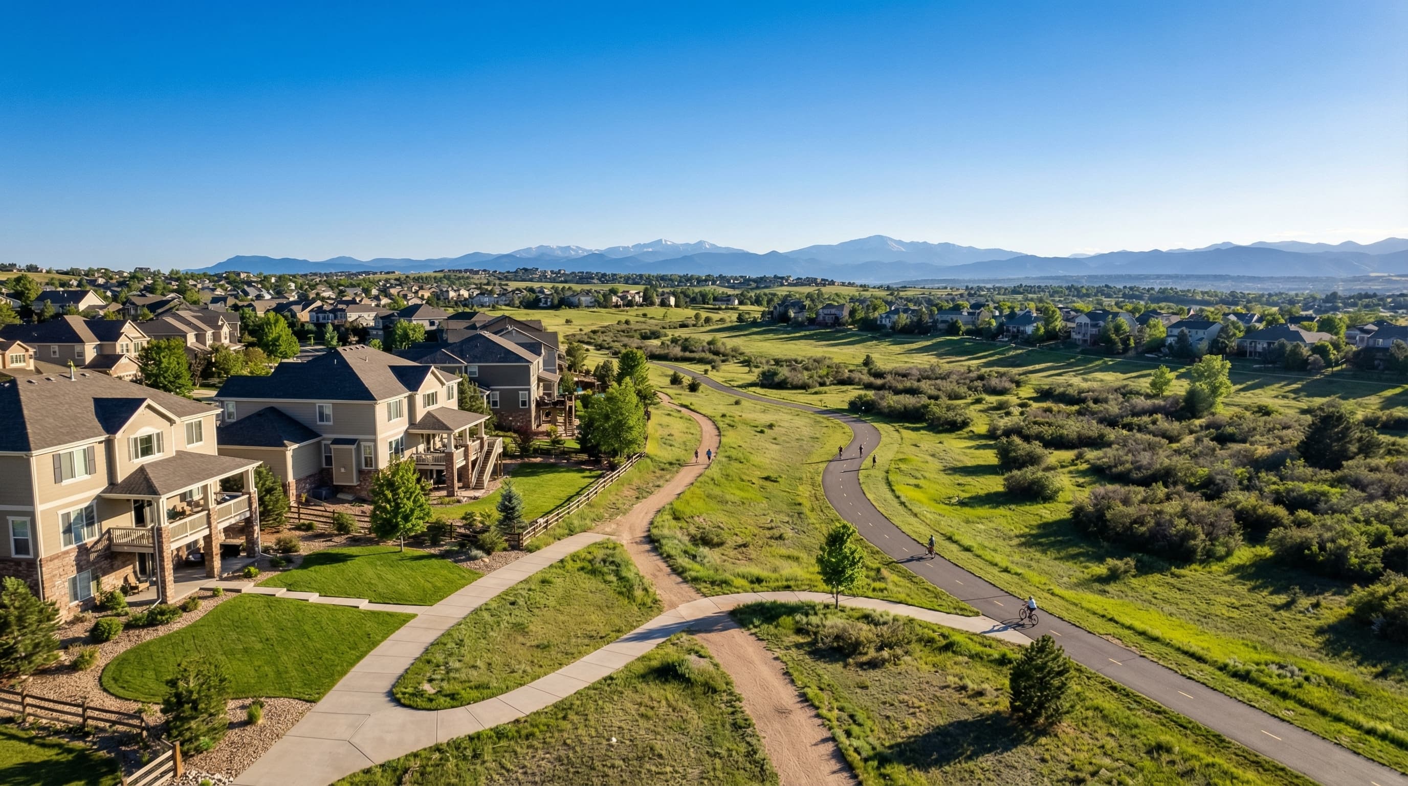 Highlands Ranch Colorado premier master-planned community with mountain views, recreation center, and upscale family homes